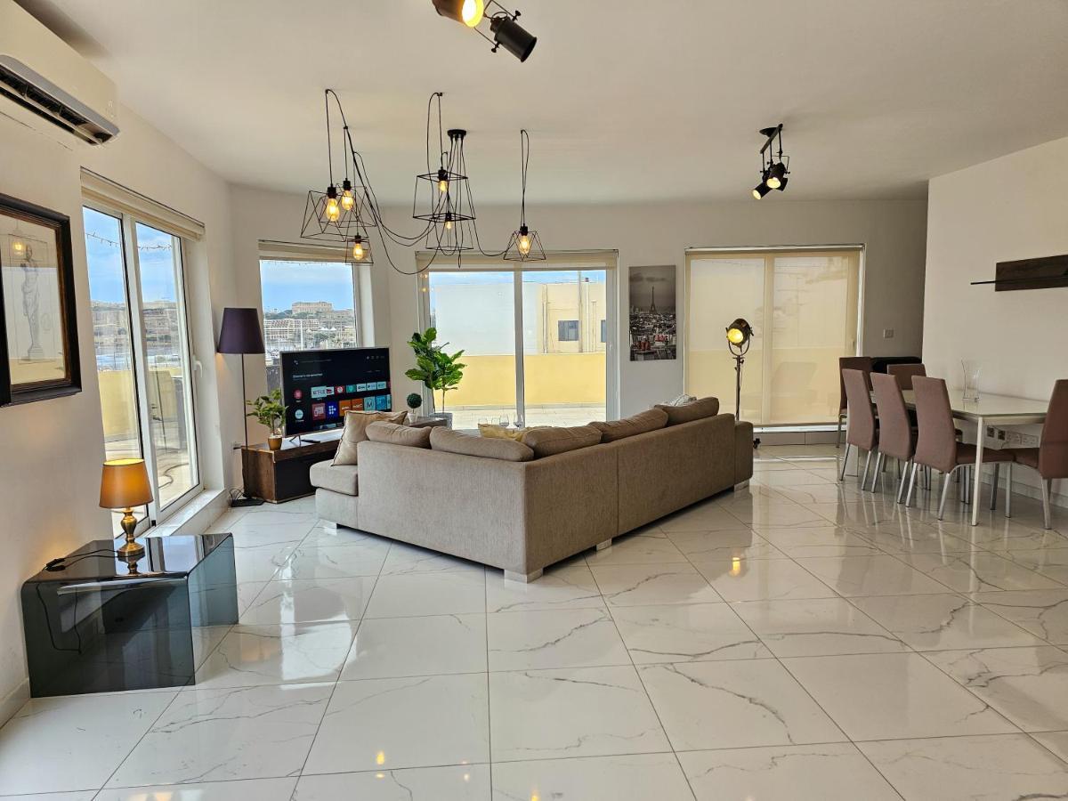 Ferienwohnung Mive Luxury Sea View Penthouse Gzira Exterior foto