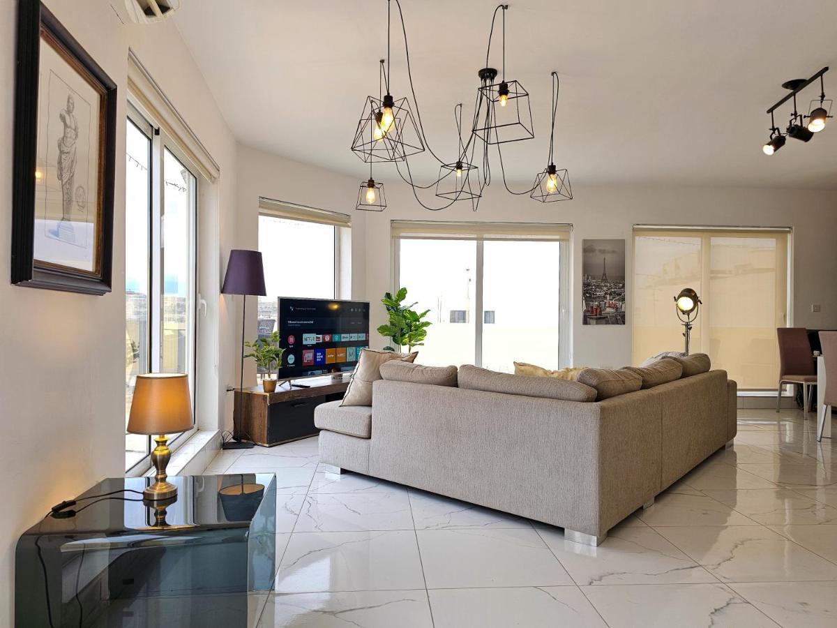 Ferienwohnung Mive Luxury Sea View Penthouse Gzira Exterior foto
