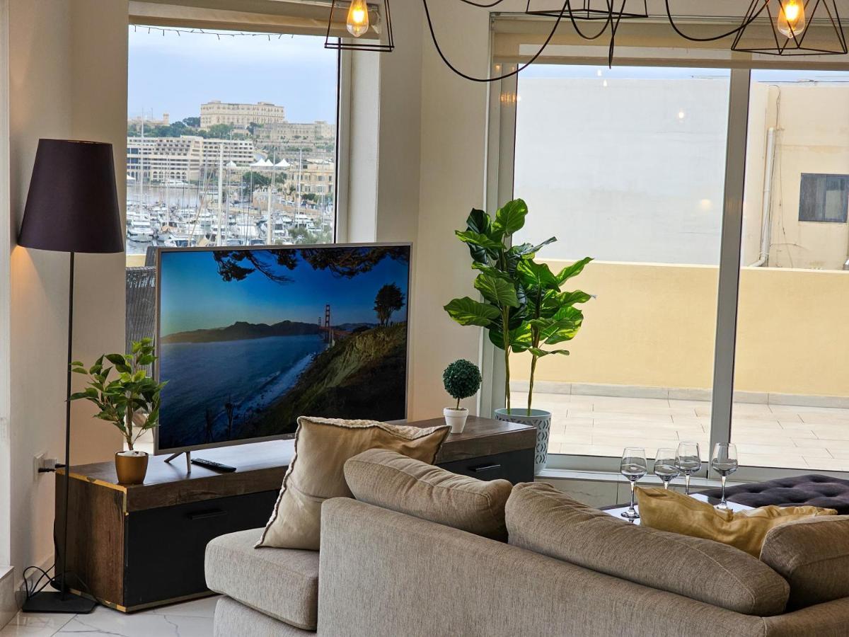 Ferienwohnung Mive Luxury Sea View Penthouse Gzira Exterior foto
